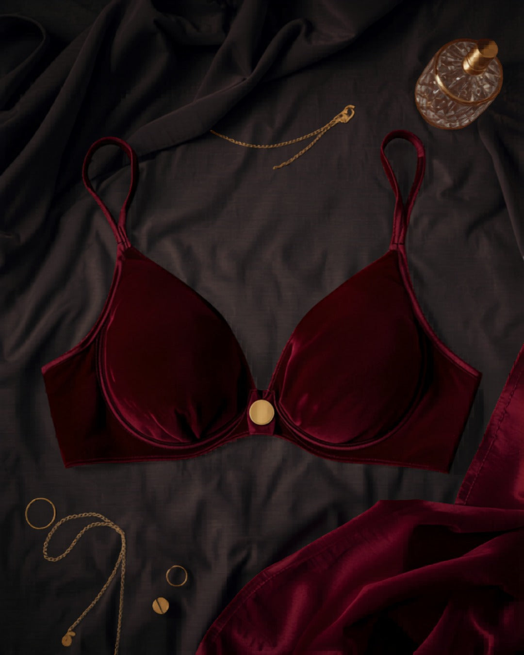 Velvet Longline Bralette Set styled — Velvet