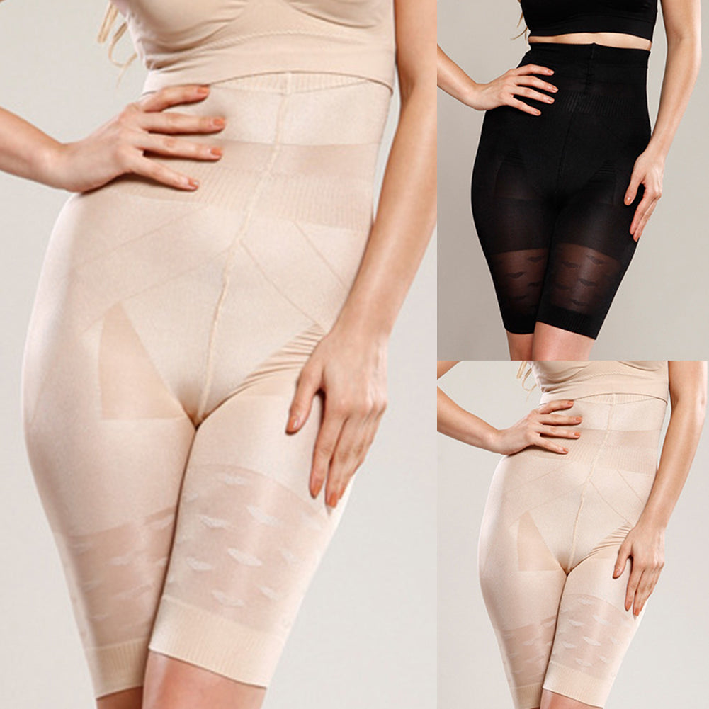 High-Waist Shaping Shorts — real product, nude & black