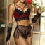 Velvet Longline Bralette Set — real product