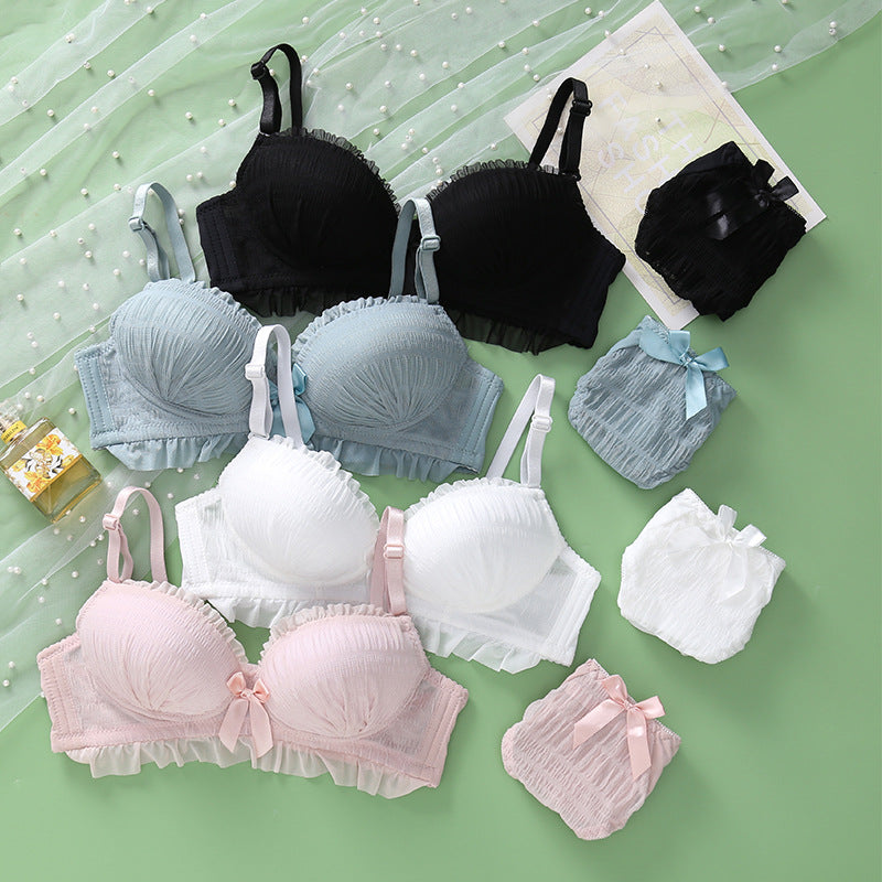 Wireless Lace Bralette Set — real product, all colourways