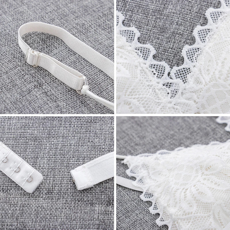 Wire-Free Floral Lace Bralette detail