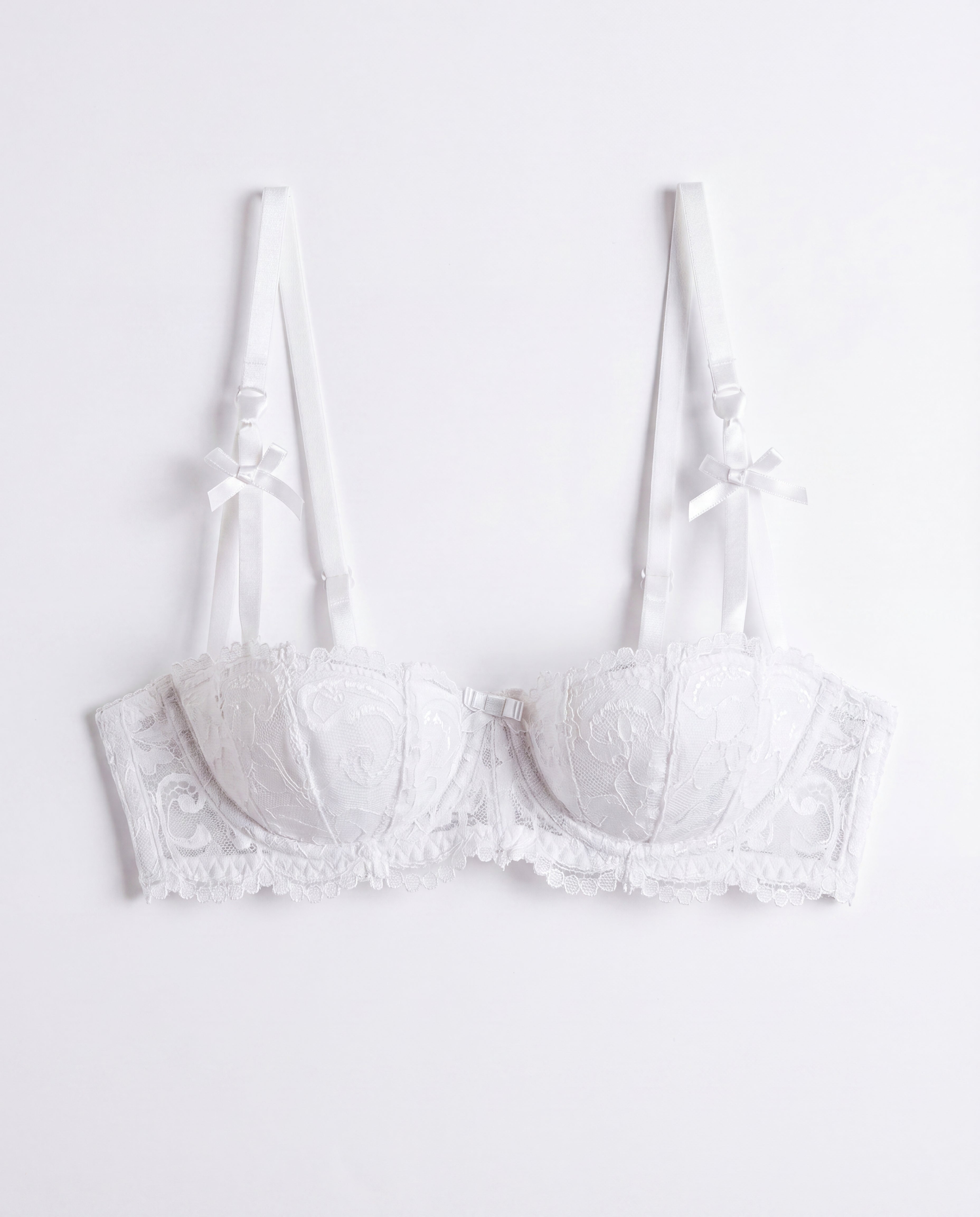 Lace Half-Cup Push-Up Bra