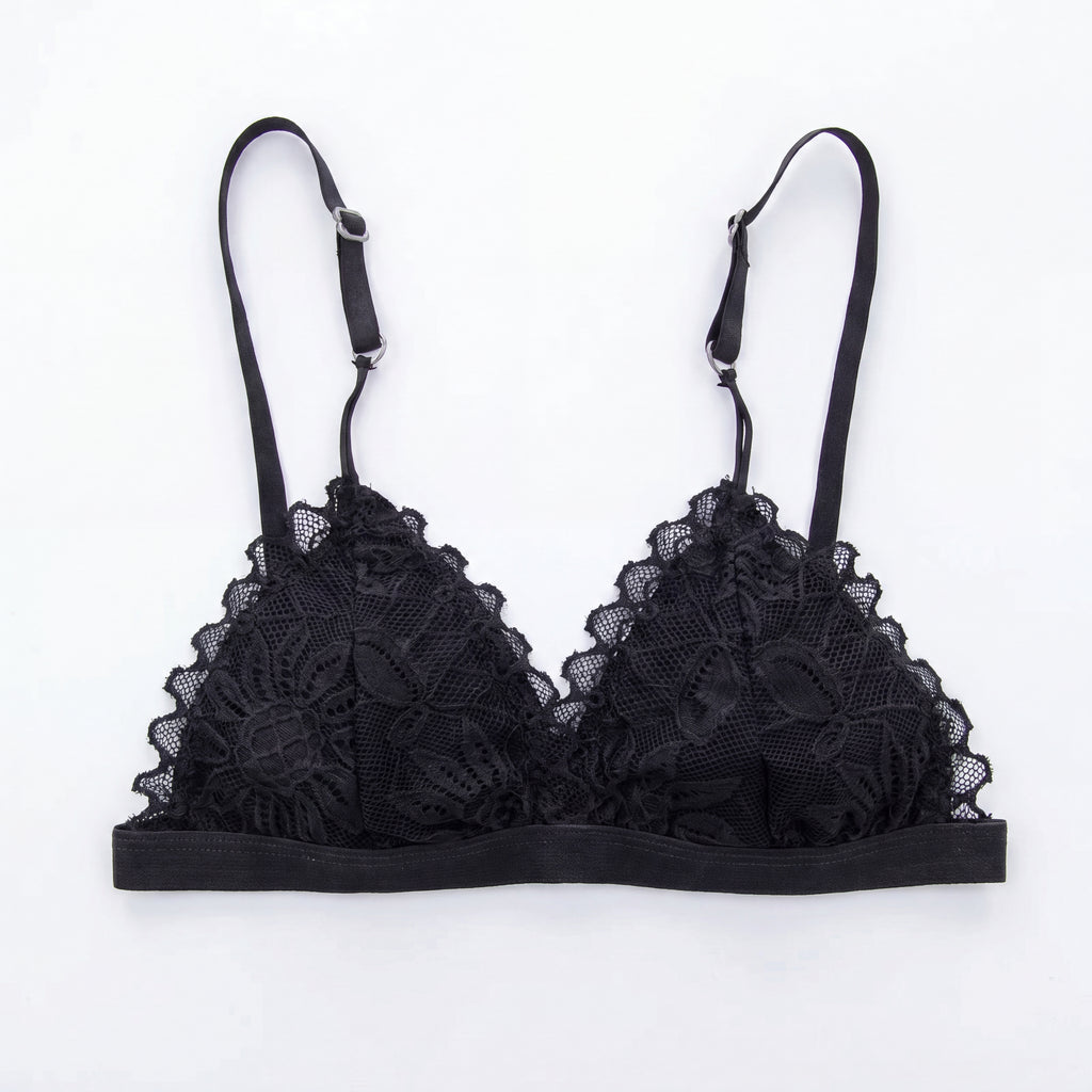 Wire-Free Floral Lace Bralette