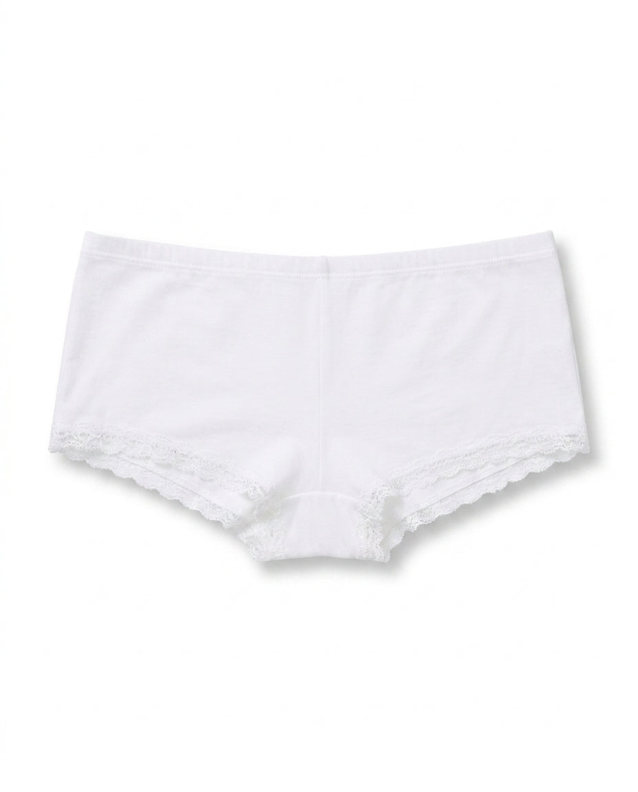 Soft Lace-Trim Lounge Shorts