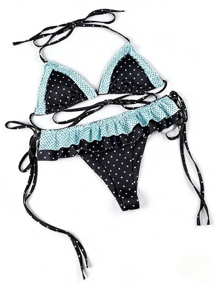 High-Waist Two-Piece Bikini Set detail