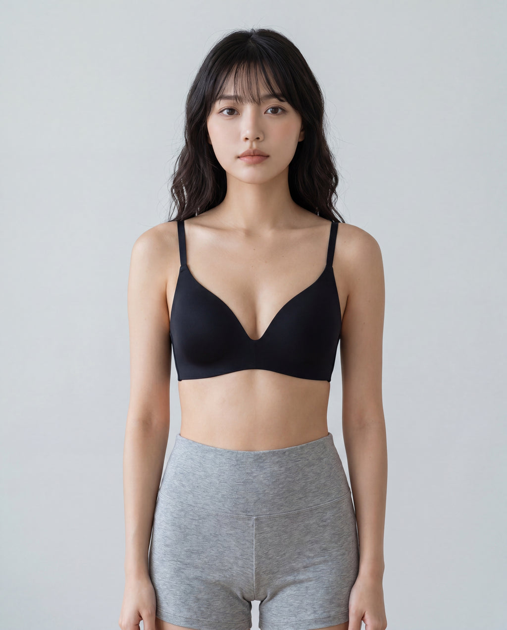 Seamless V-Neck Push-Up Bra