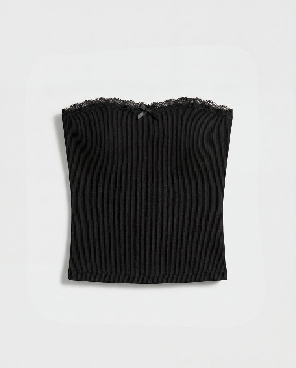 Lace-Trim Vintage Tubetop & Short