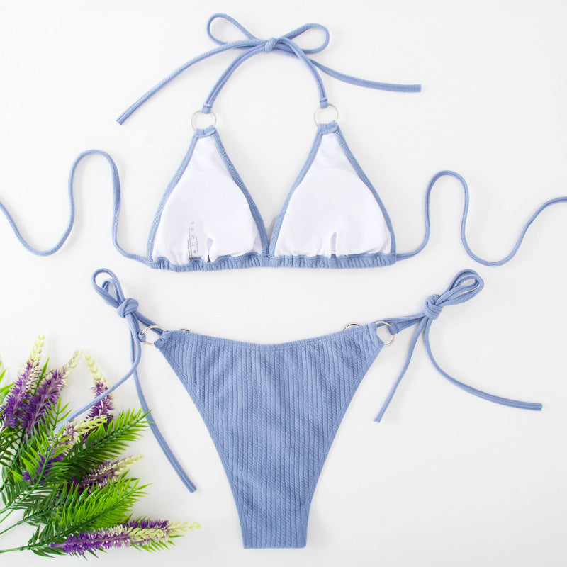 Ruched Side-Tie Bikini Set｜抽皺側綁帶比基尼套裝 副圖
